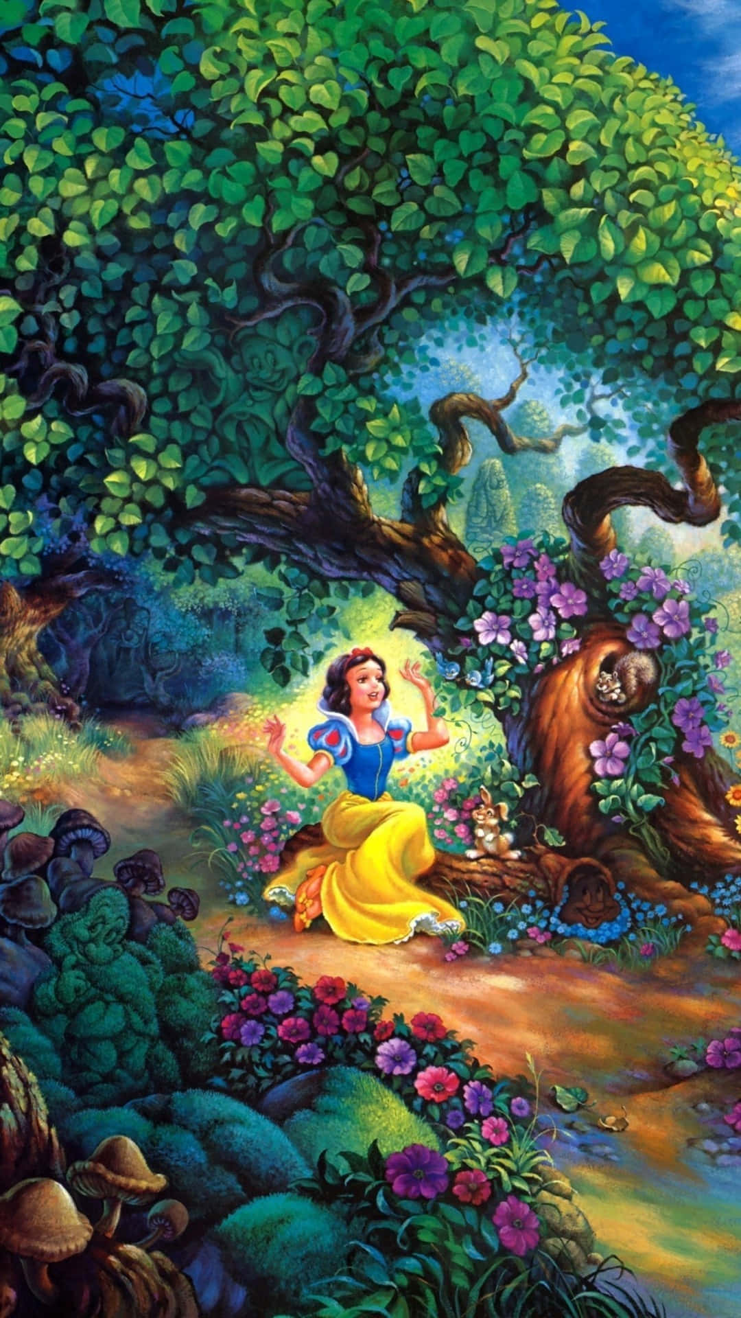 Iphone 7 Disney Snow White In Forest Wallpaper