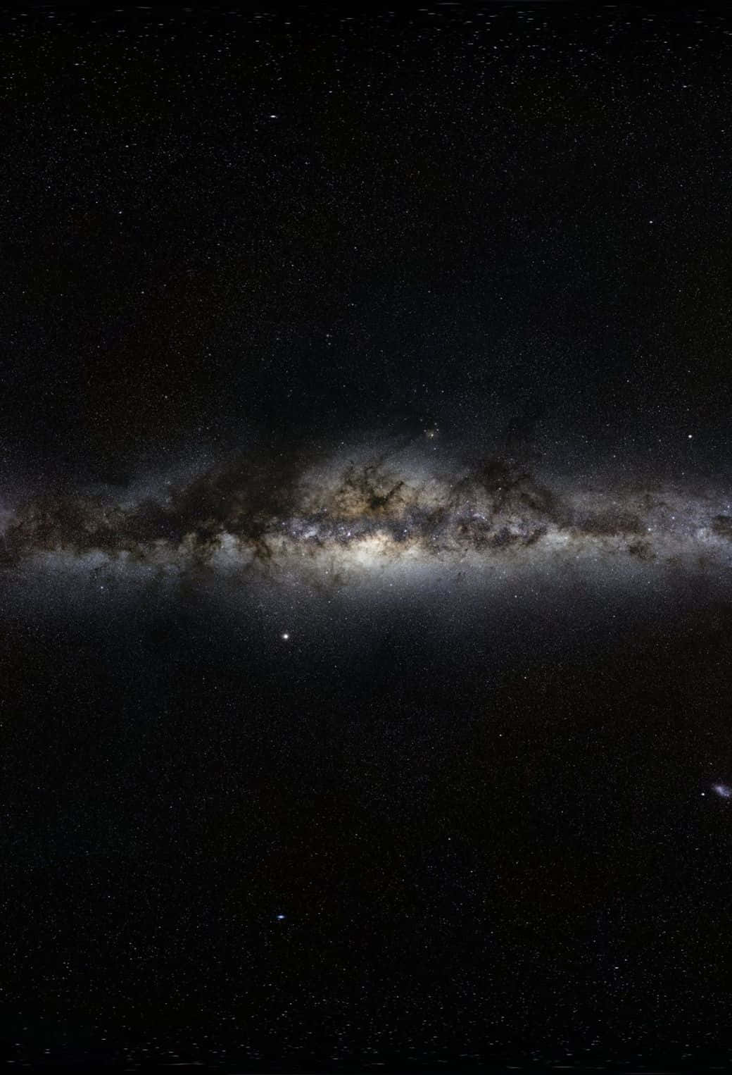 Wallpapergalaxen Med Ljusa Stjärnor Iphone 7 Plus Live-bakgrundsbild. Wallpaper