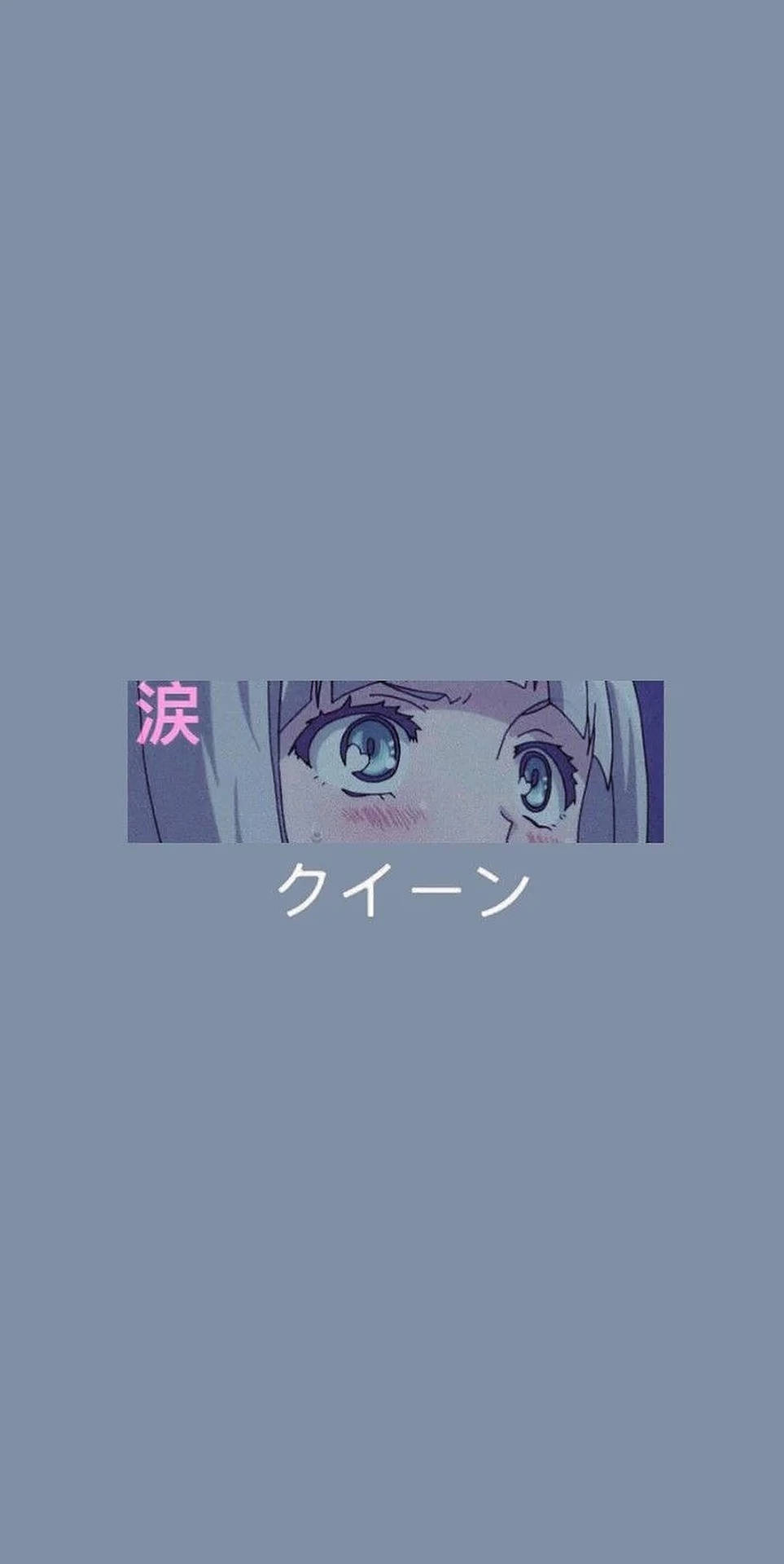Iphone Aesthetic Anime Girl Eyes Background