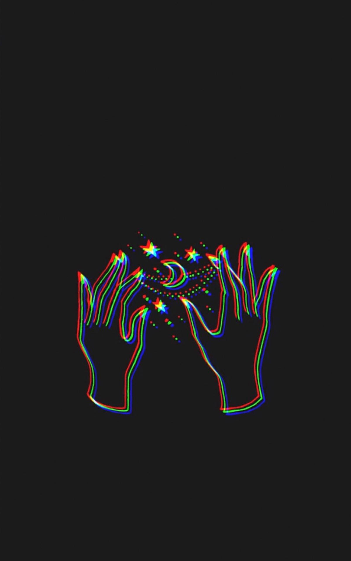 Iphone Aesthetic Magical Hands Background
