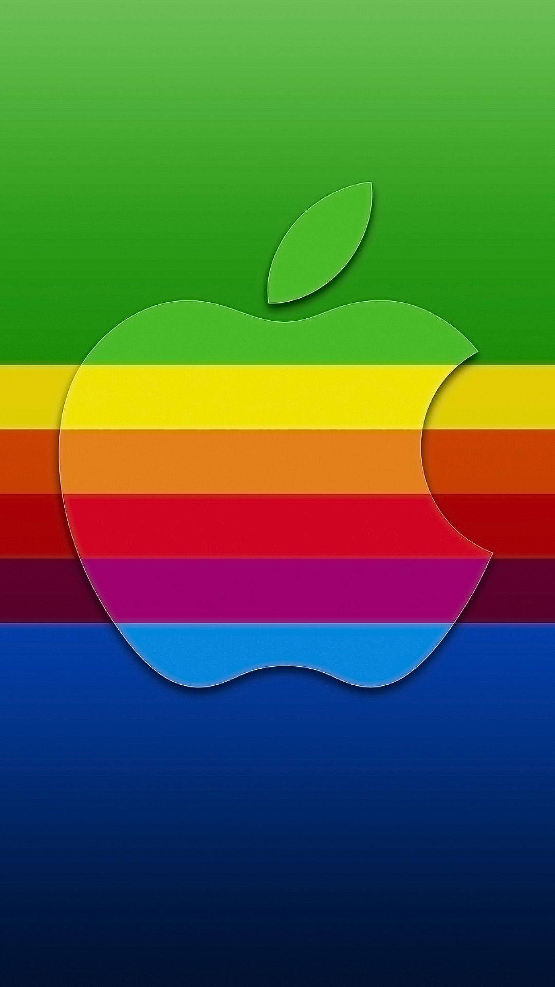 Iphone Apple Rainbow Stripes Picture