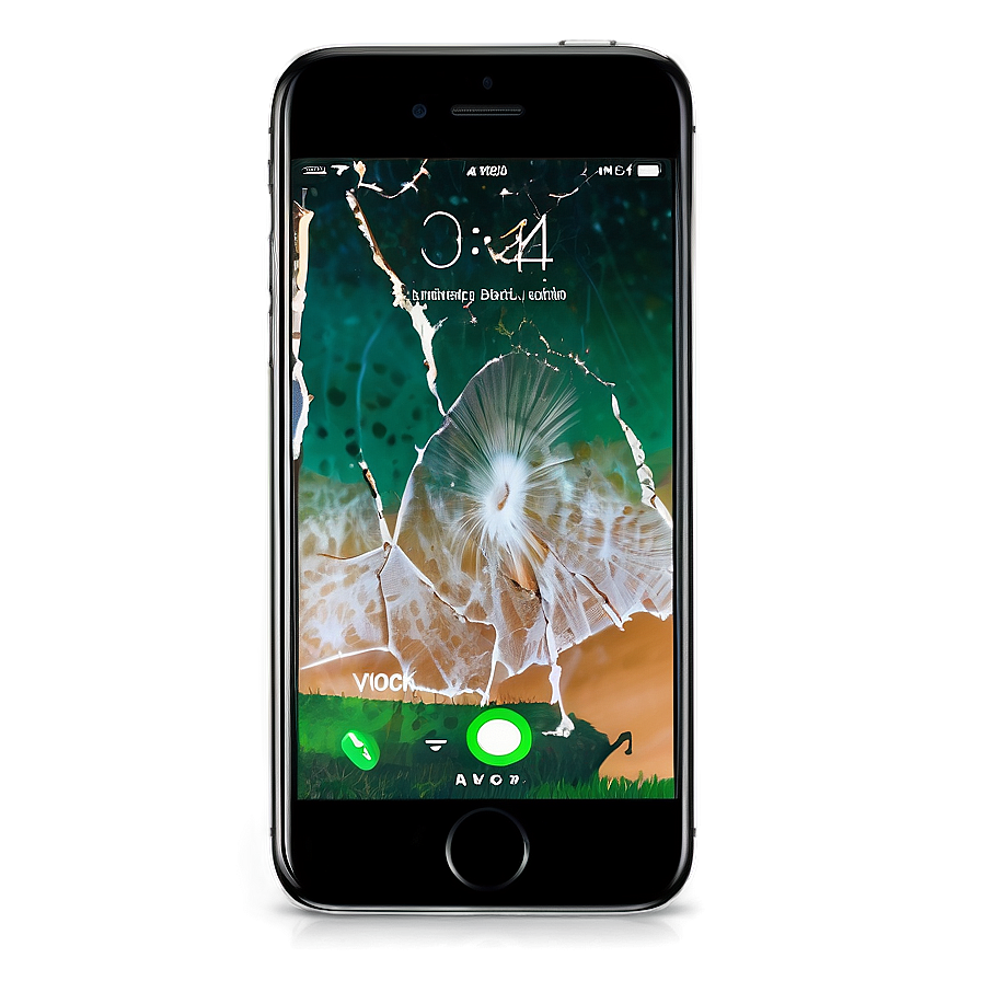 Iphone Broken Screen Effect Png 05062024 PNG