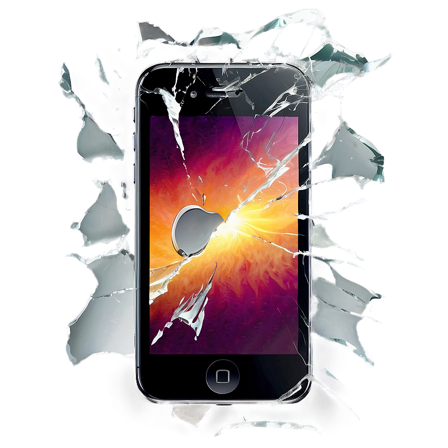 Iphone Broken Screen Effect Png Srt PNG