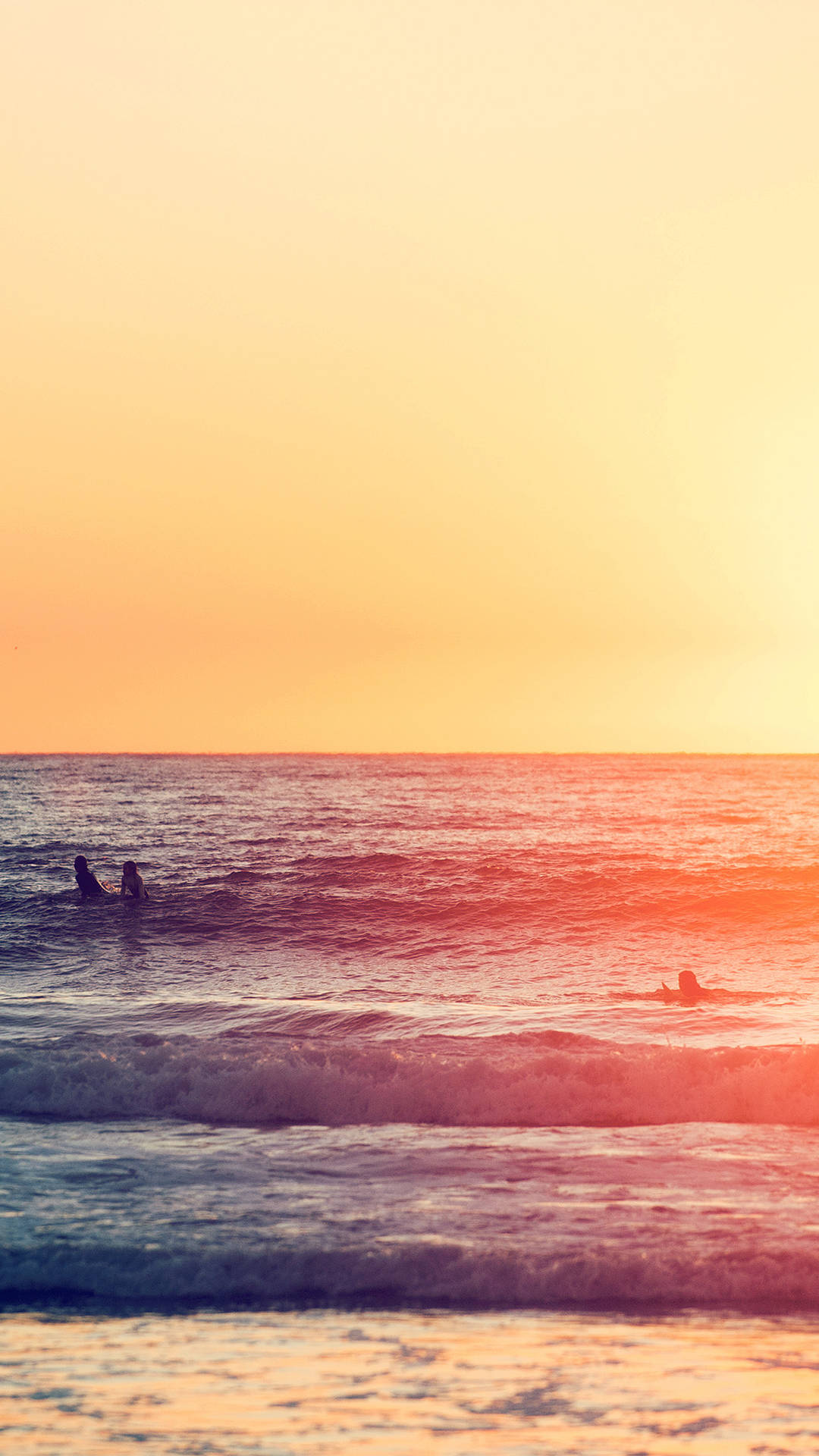 Sunset At Beach Iphone California Wallpaper