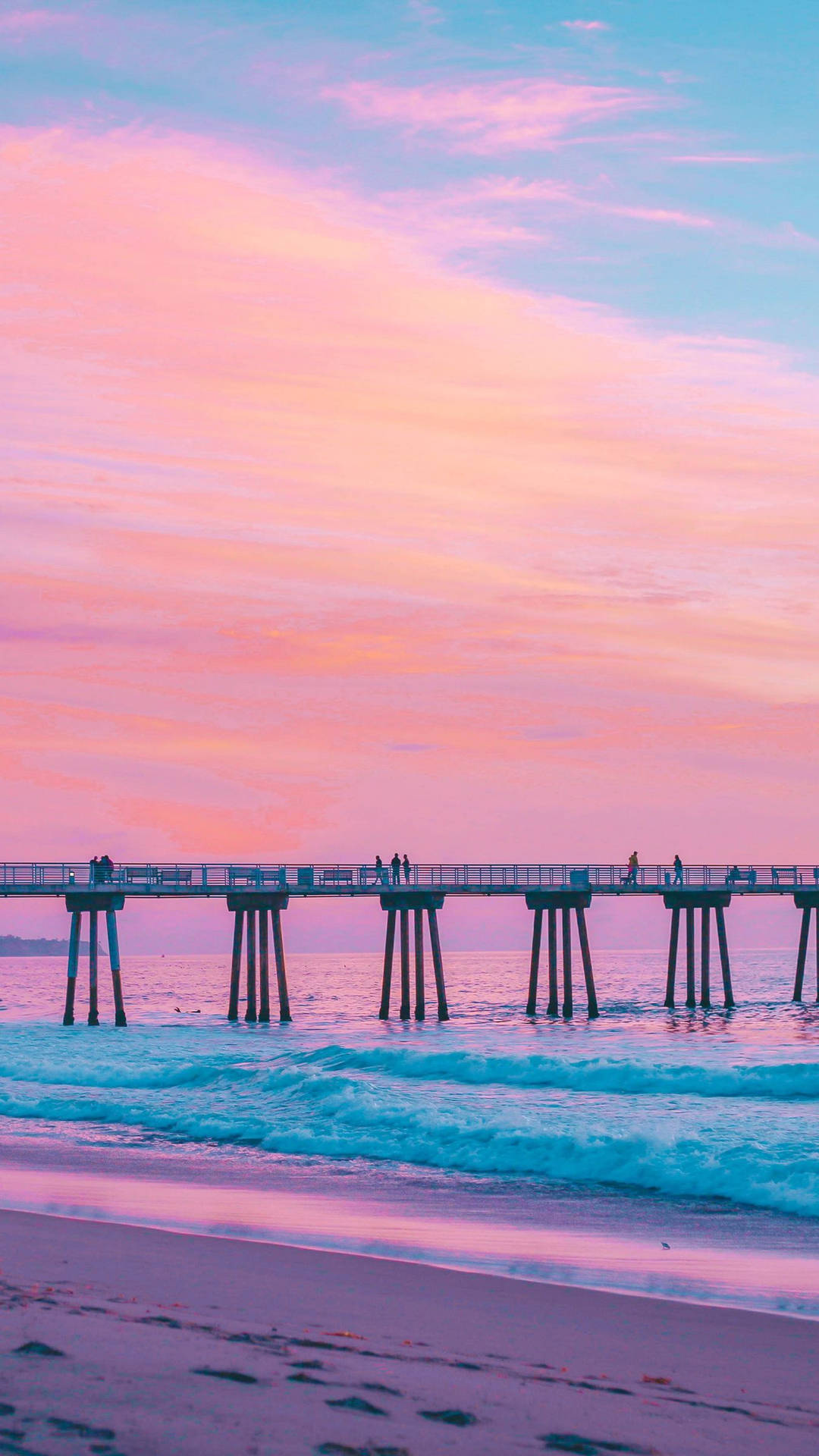 Hermosa Beach Pier Iphone California Wallpaper