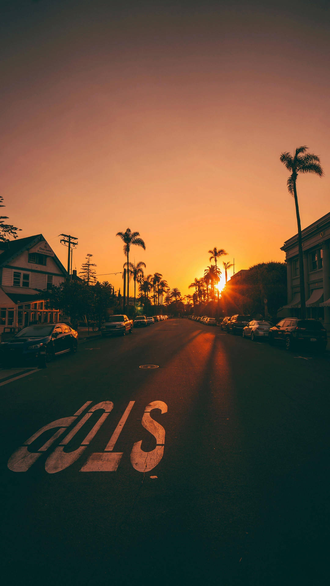 Iphone California Street And Sunset Wallpaper