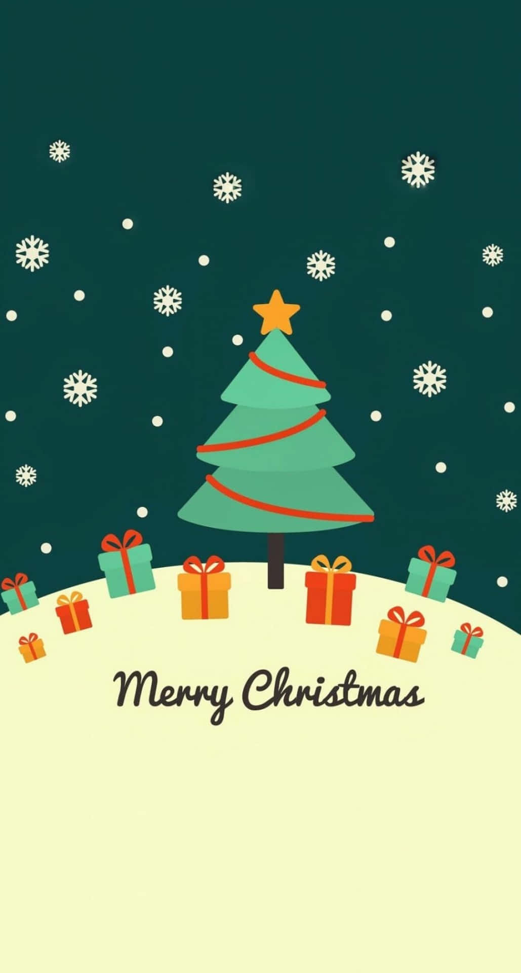 Download Iphone Christmas Aesthetic Greeting Card Wallpaper 