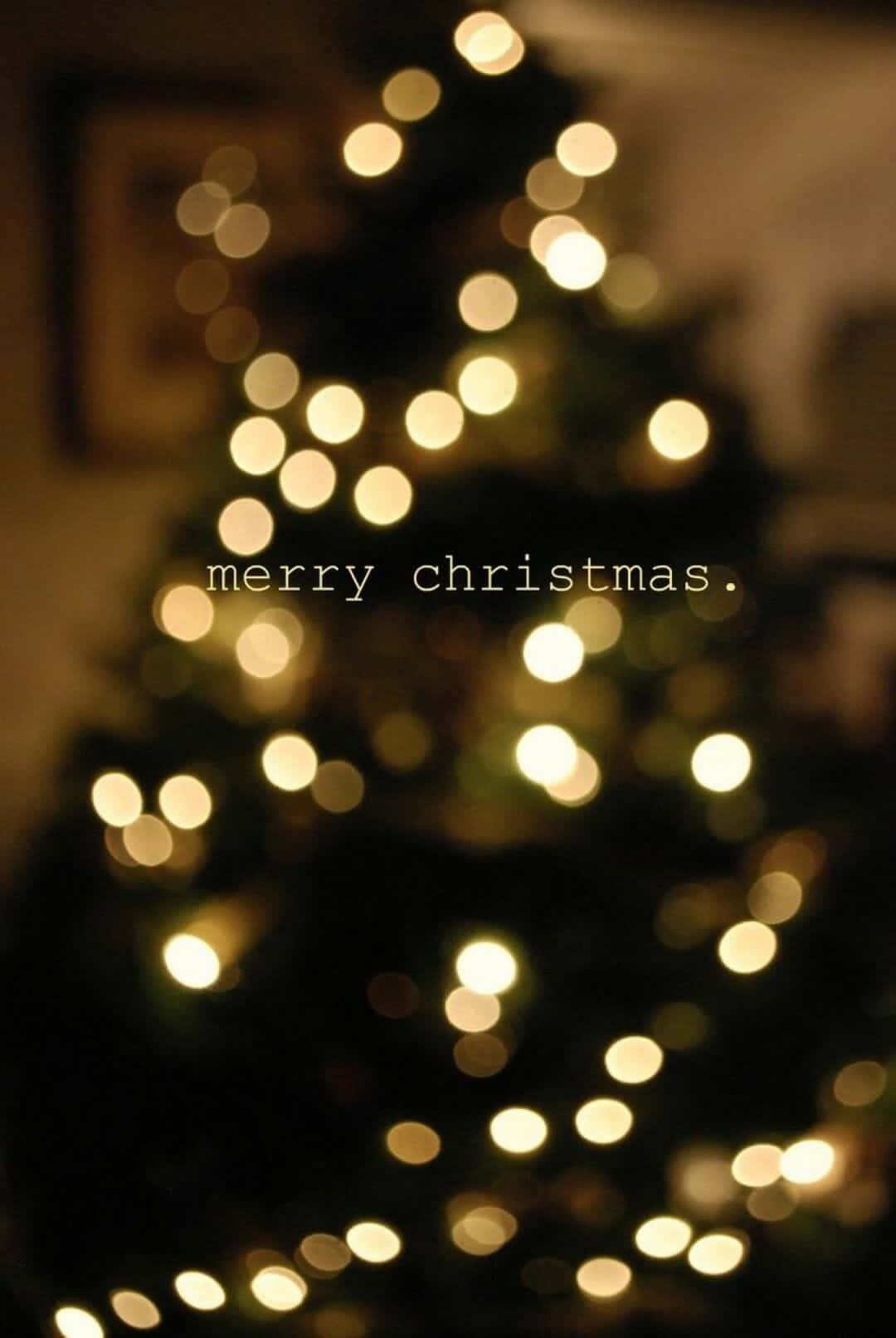 Iphone Christmas Aesthetic Minimalist Blurred Wallpaper