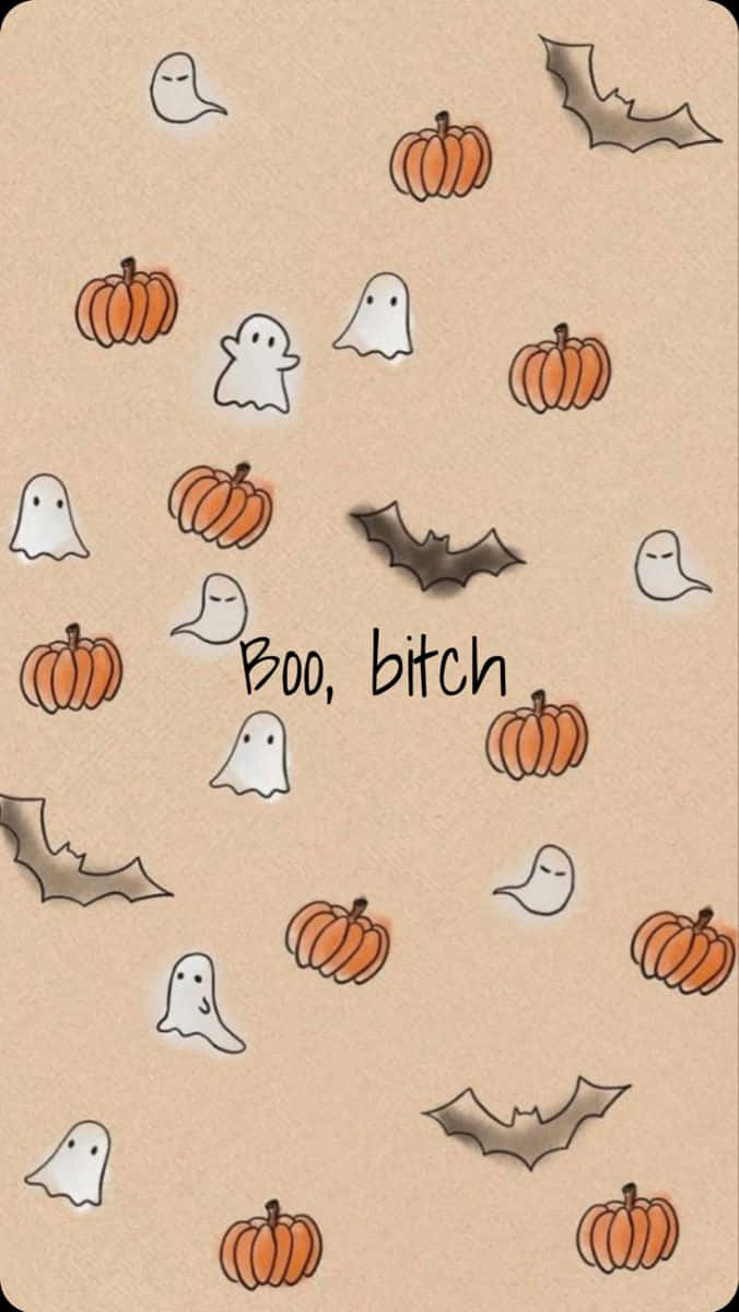 Have a spooky and fabulous halloween with this cute iphone background!