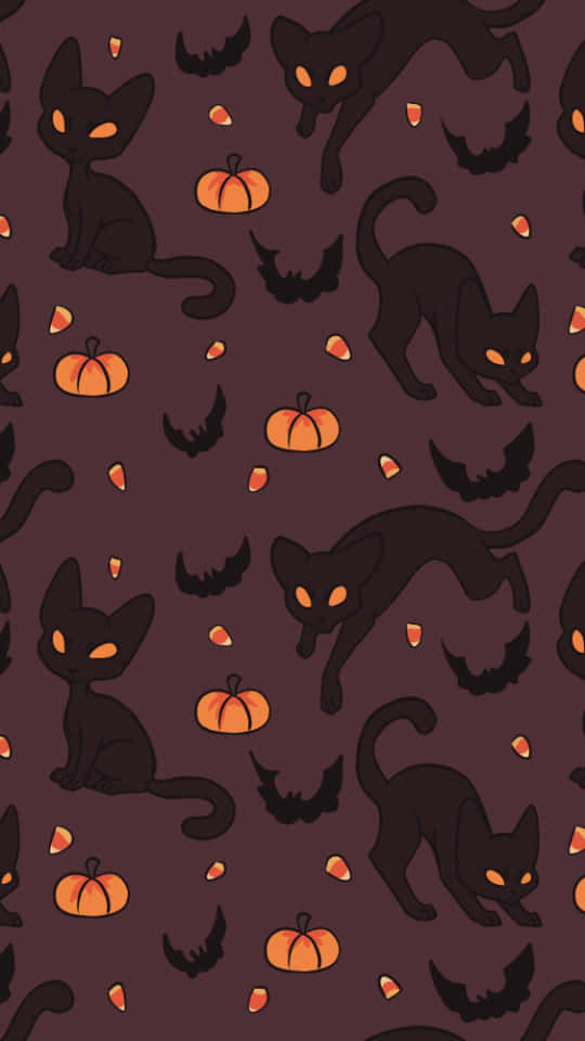 Give your phone a spooktacular makeover this Halloween with this cute and eerie background.