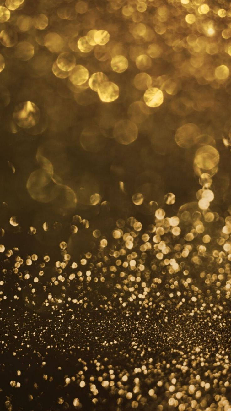 Iphone Dreamy Gold Glitter Sparkle Papel de Parede