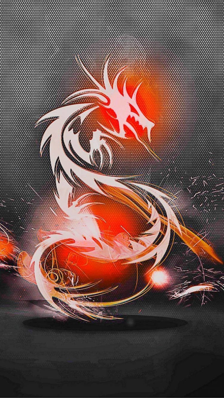Iphone Fire Dragon Art Wallpaper