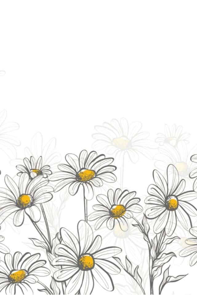 "A beautiful pattern of colorful flowers on a white background"