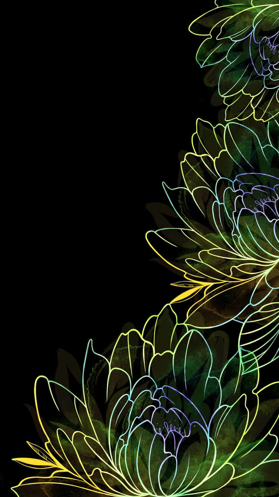 Hållleendet Uppe Med En Bukett Färgglada Blommor Som Bakgrundsbild Till Datorn Eller Mobilen. Wallpaper