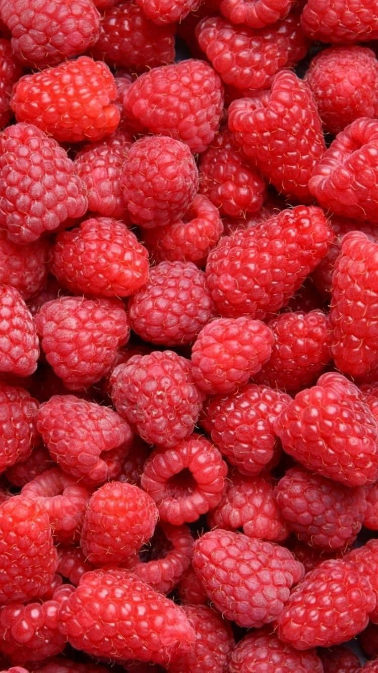 Raspberries - Close Up Wallpaper