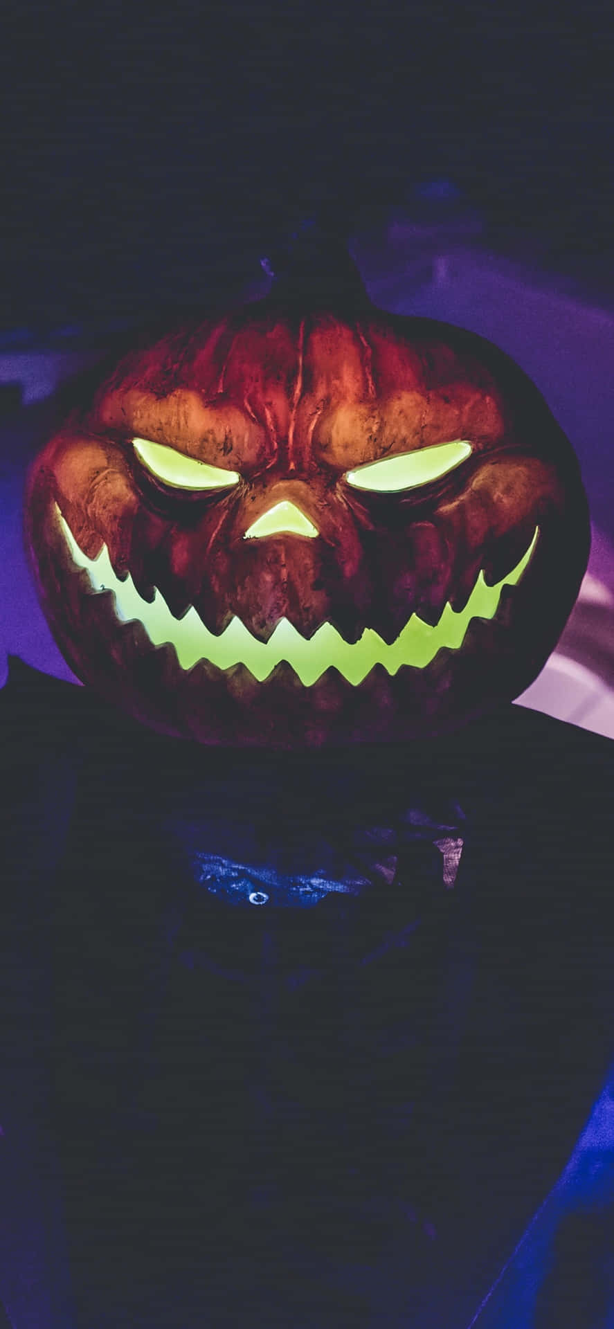 Mörkoch Skrämmande Halloween-bakgrund För Iphone.
