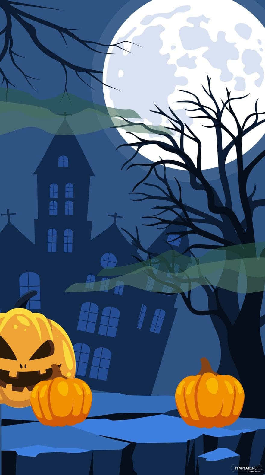 iPhone Halloween Background Graphic Design