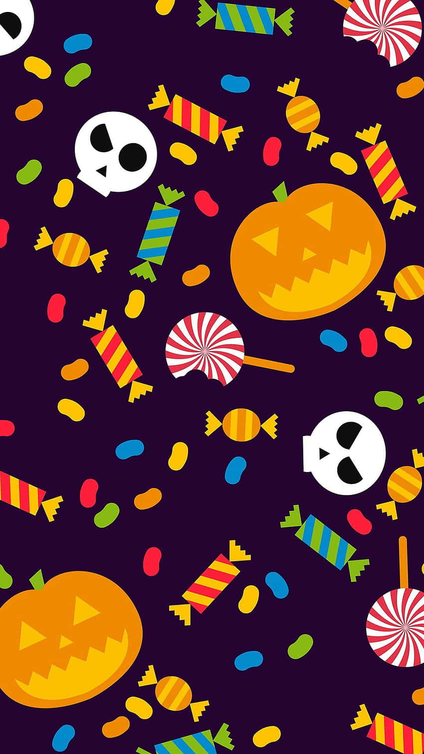 Trick Or Treat Pattern For Iphone Halloween Background