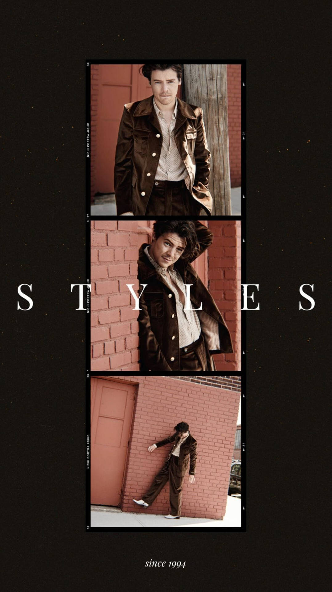 Blanding stil og substans - Harry Styles' mote-fremrykket iPhone tapet Wallpaper