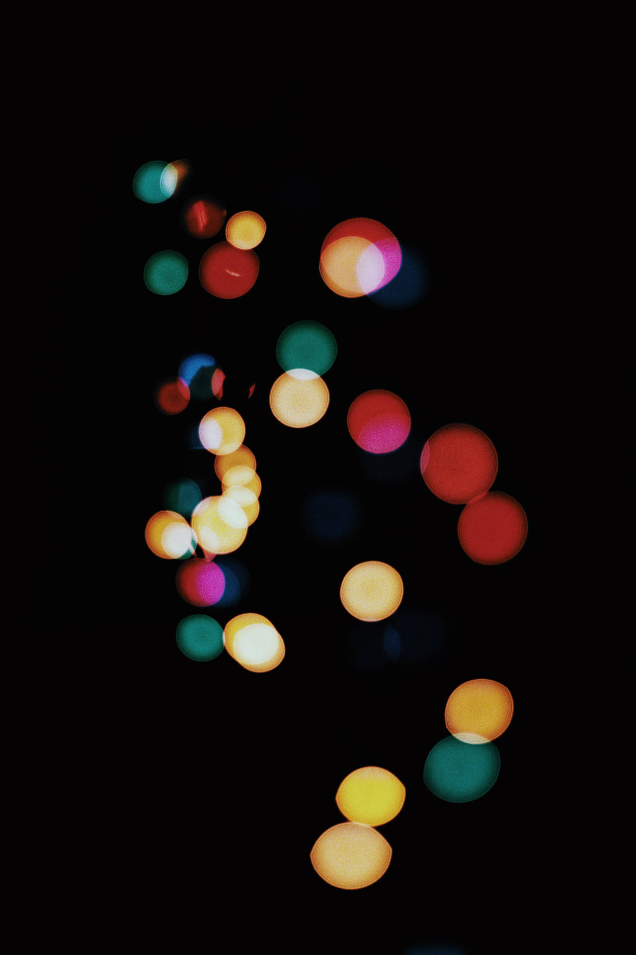 Iphone Home Screen Colorful Light Orbs Wallpaper