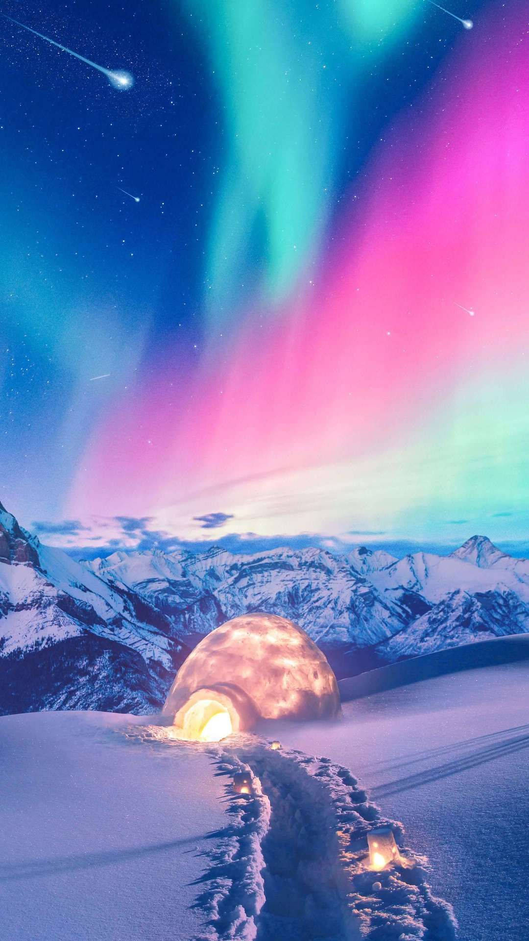 northern lights iphone wallpaper