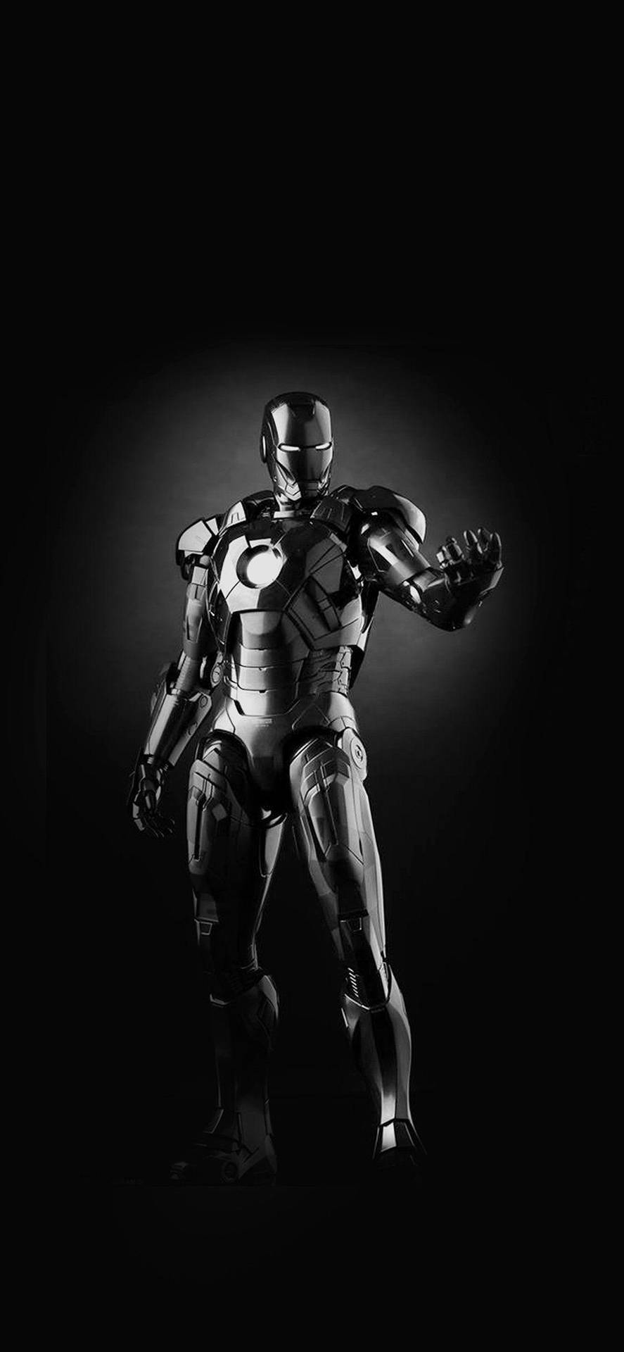 Iphone Iron Man Em Preto E Branco Papel de Parede