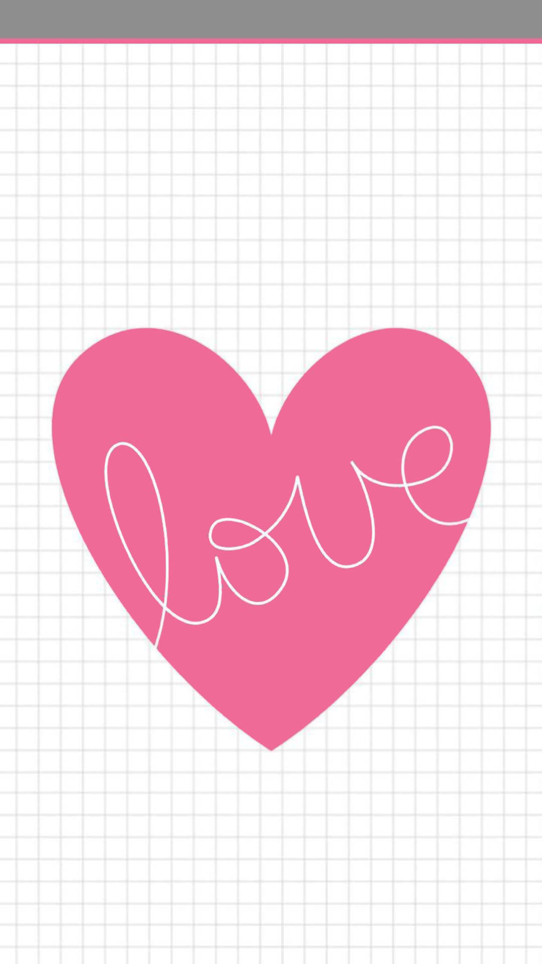 Iphone Minimalista Love Heart Papel de Parede
