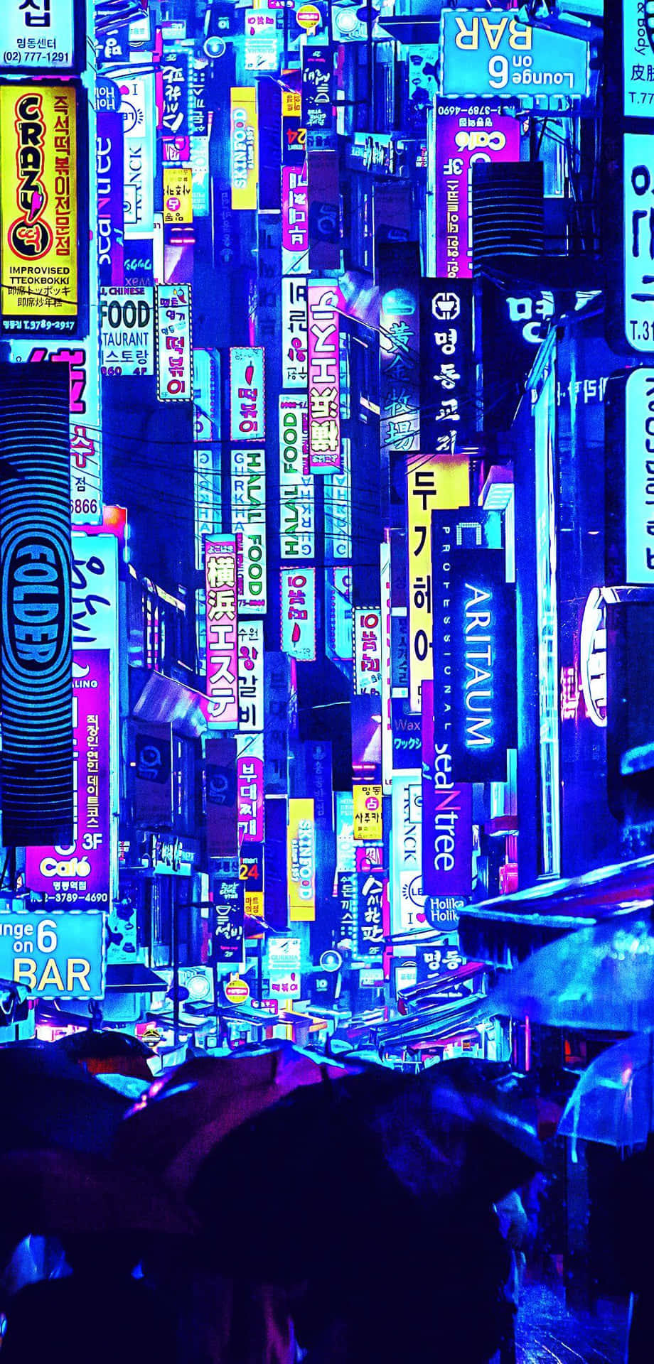 A City With Many Neon Signs