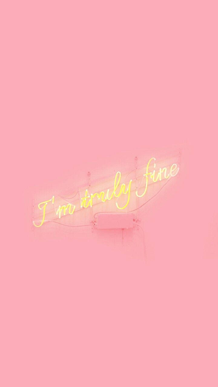 Iphone Pink Aesthetic Yellow Neon Wallpaper