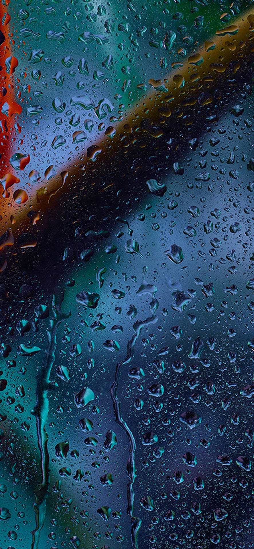 Iphone Rain Lock Screen Theme Wallpaper