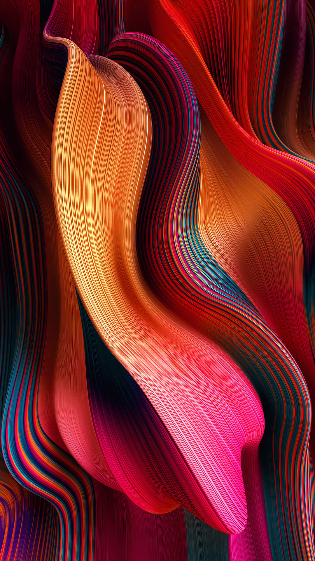 Colorful Waves For Iphone Se 2020 Wallpaper