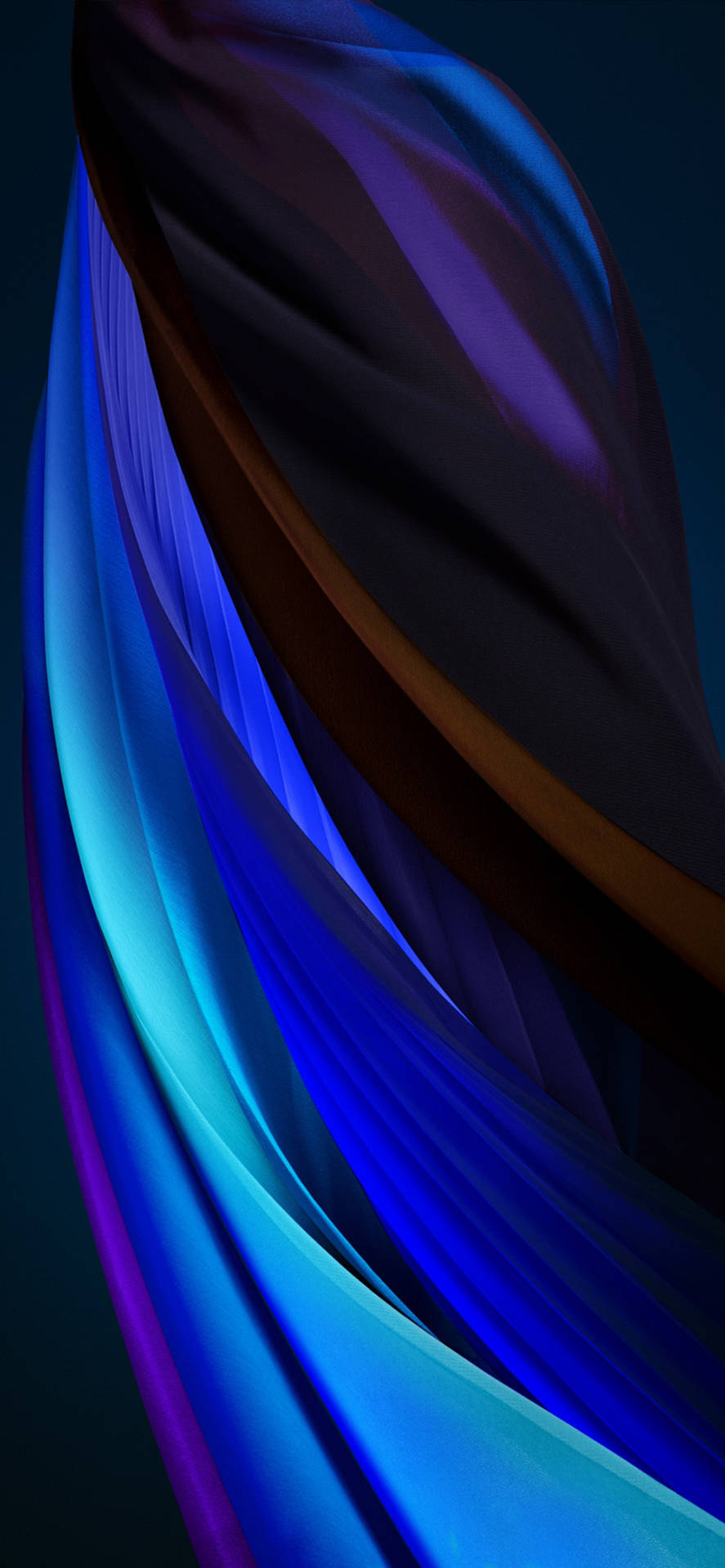 A Blue And Purple Abstract Design On A Black Background Wallpaper