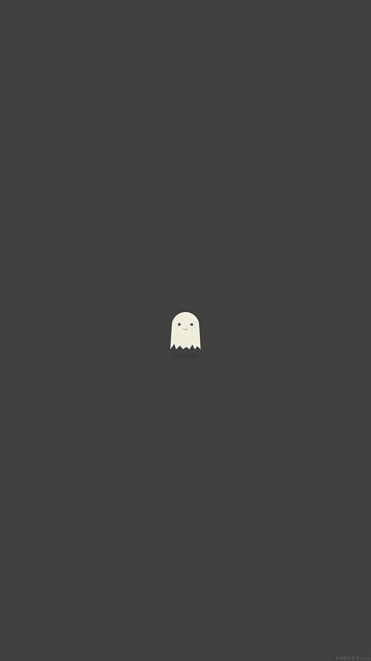 Iphone Simple Cute Ghost Wallpaper