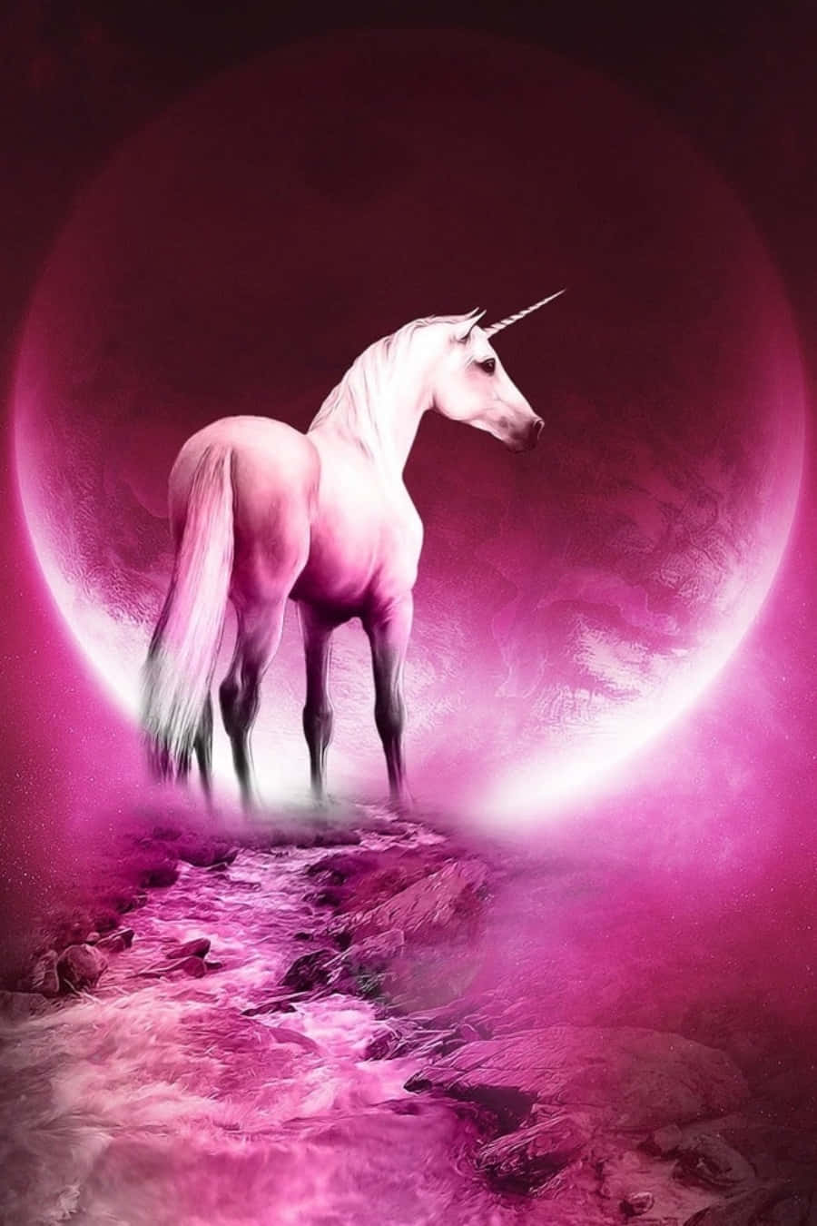 Hold dine drømme i live med den magiske Iphone Unicorn Wallpaper