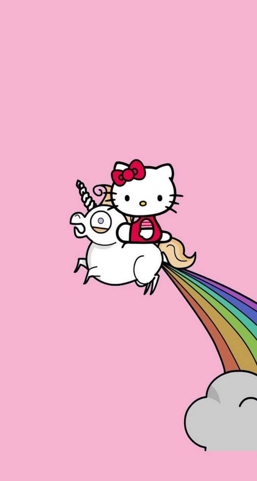Iphoneeinhorn Mit Hello Kitty Wallpaper