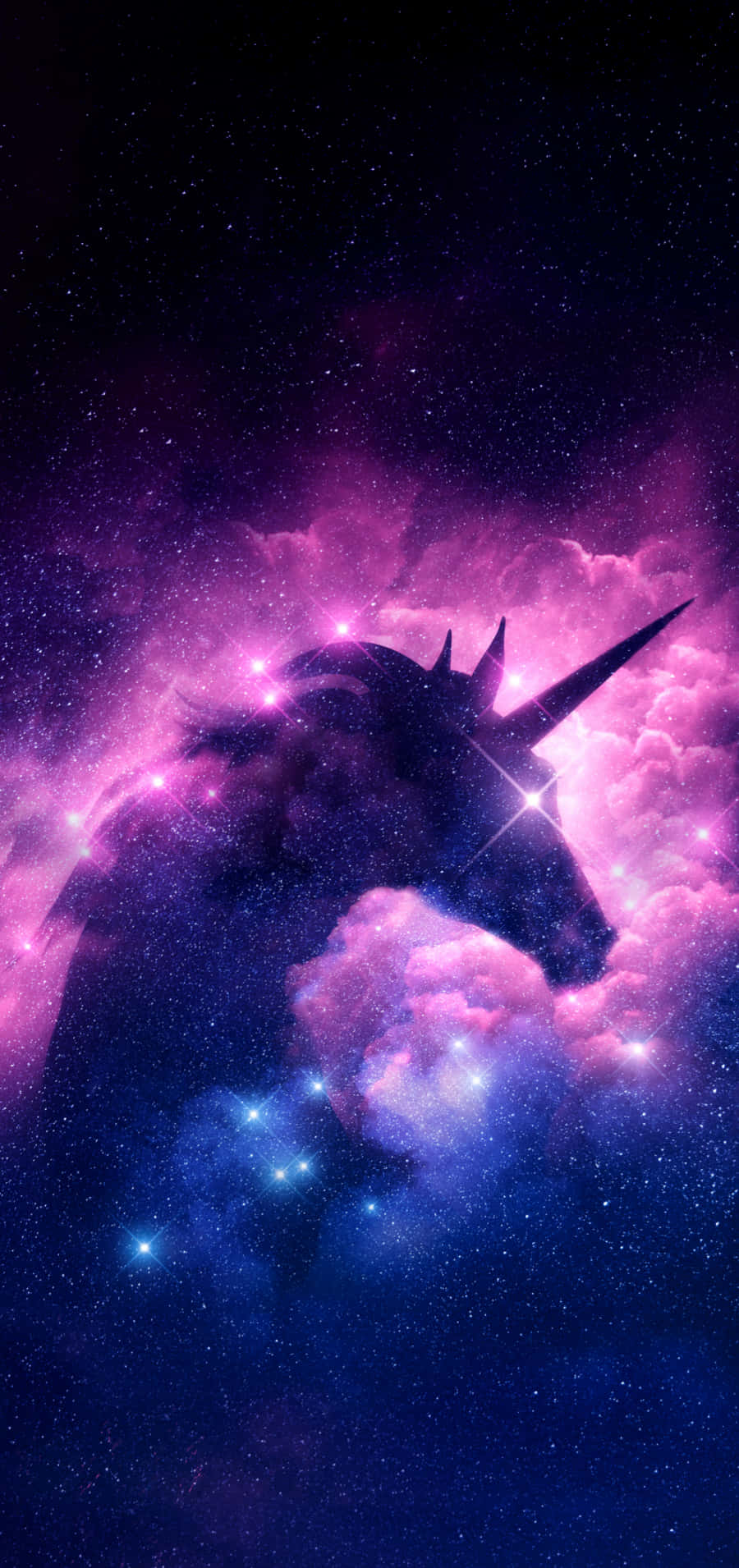 Åbn magien i Iphone Unicorn. Wallpaper