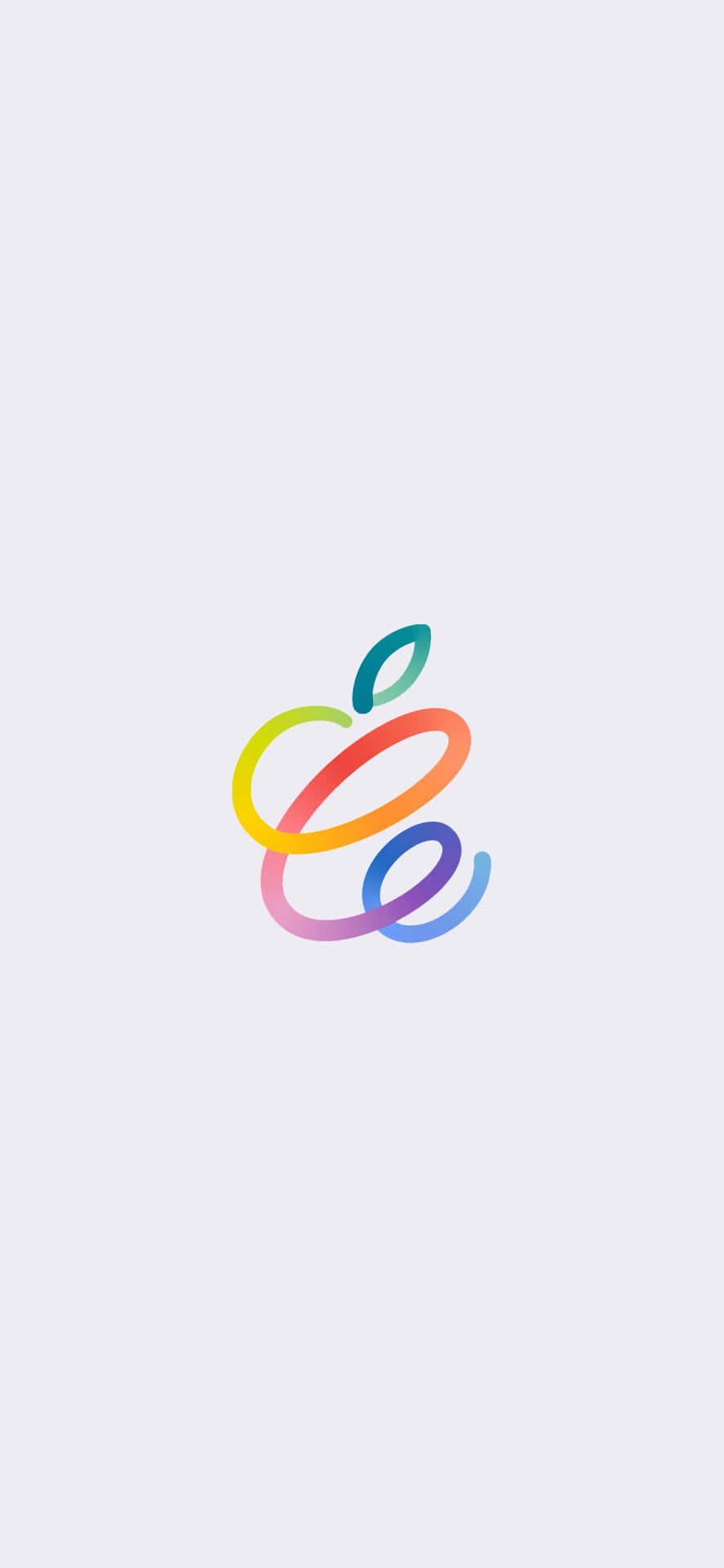 Iphone White Rainbow Apple Logo Picture