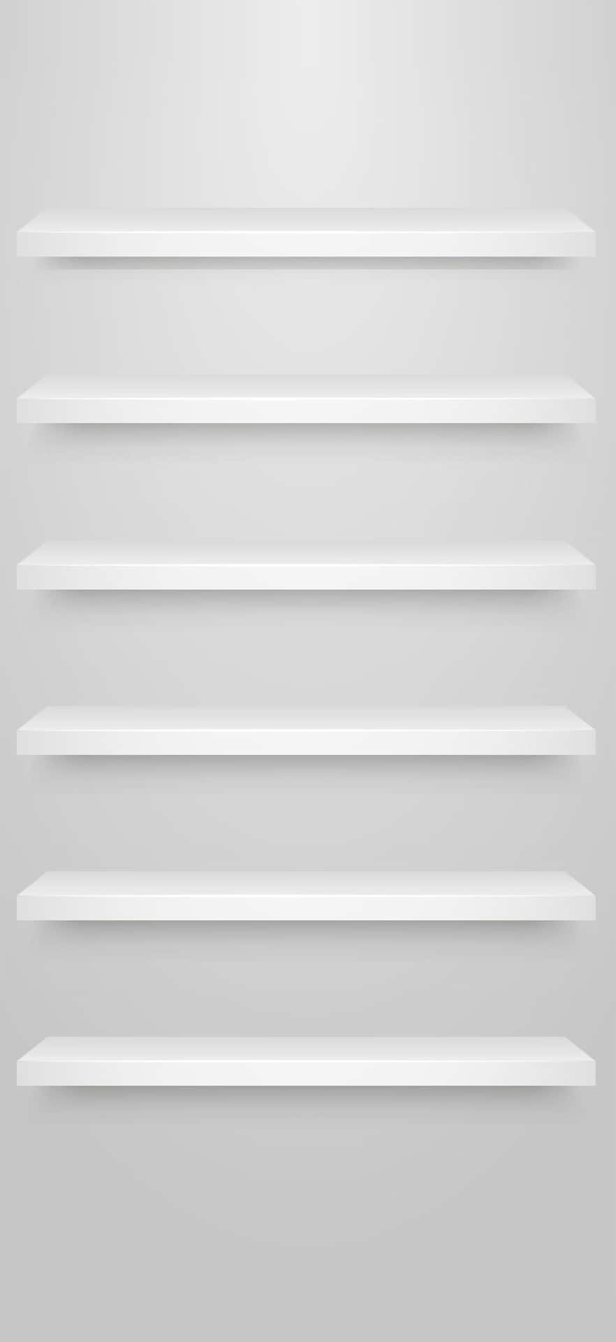 iPhone White Shelves Wallpaper