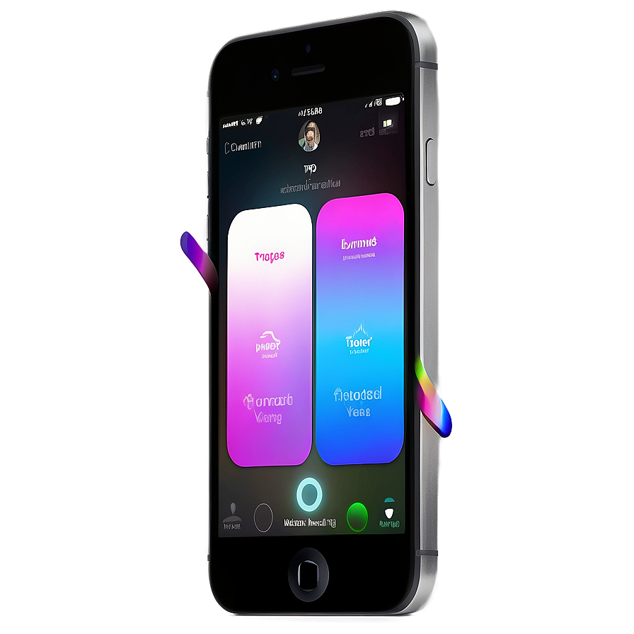 Iphone With Siri Activation Png 47 PNG