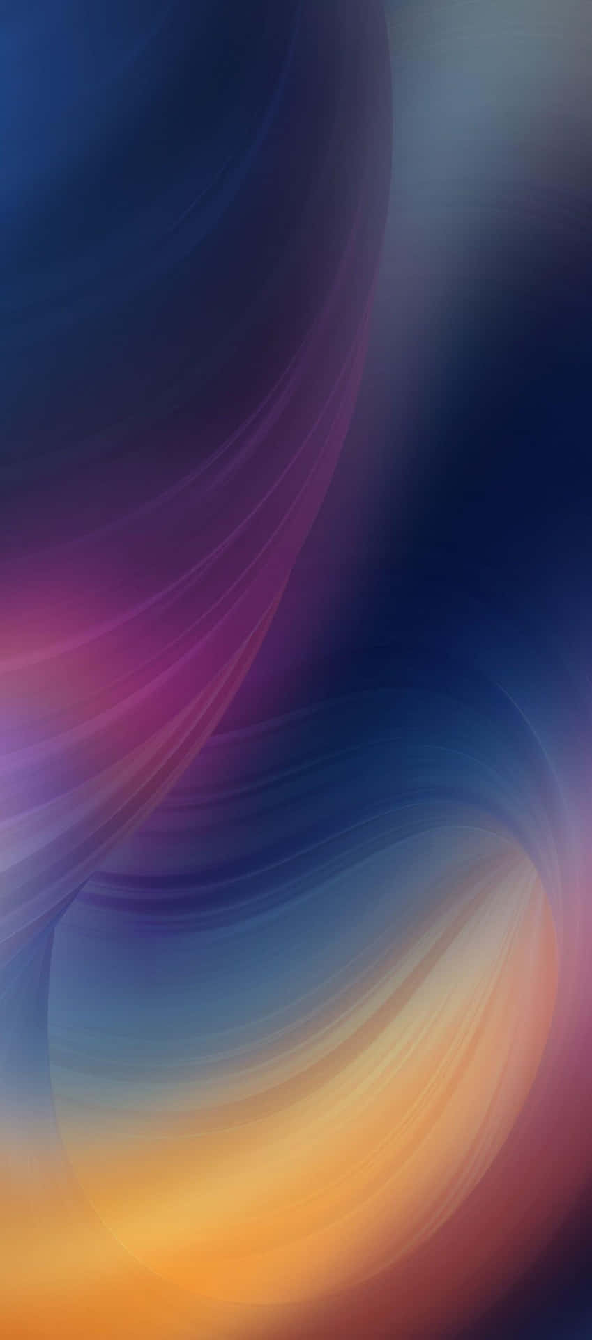 iPhone X Abstract Blue And Yellow Wallpaper