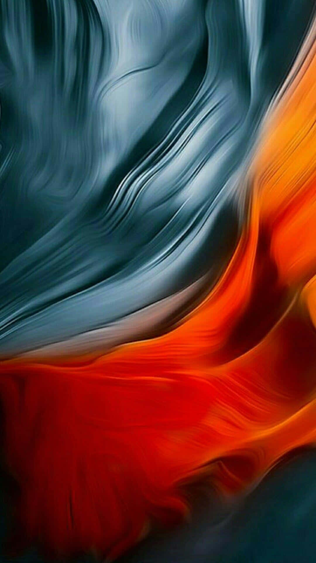 Iphone X Abstract Gray And Orange Wallpaper