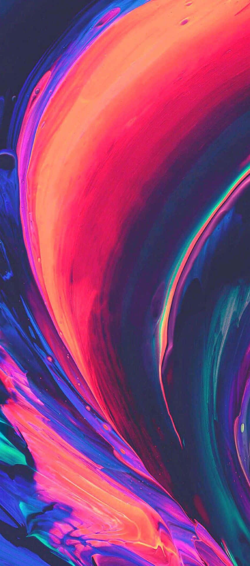 Iphone X Abstract Multi-colored Paint Swipes Wallpaper
