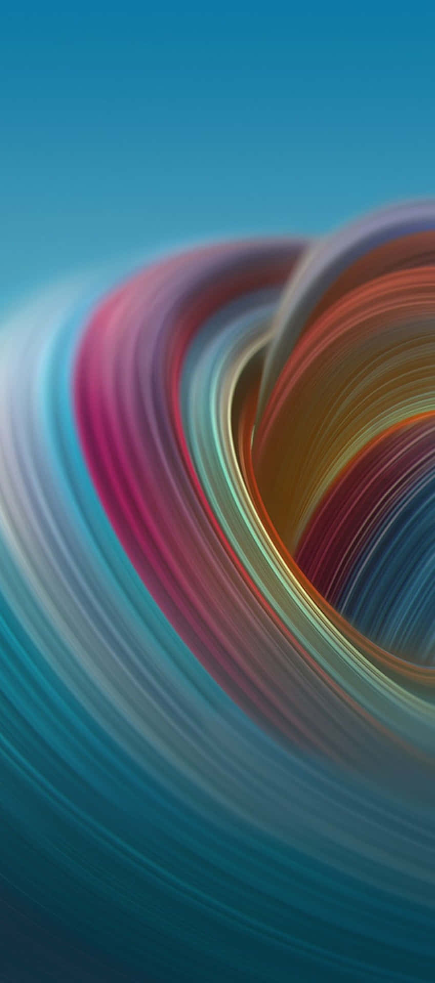 iPhone X Abstract Multi-Colored Whirlpool Wallpaper