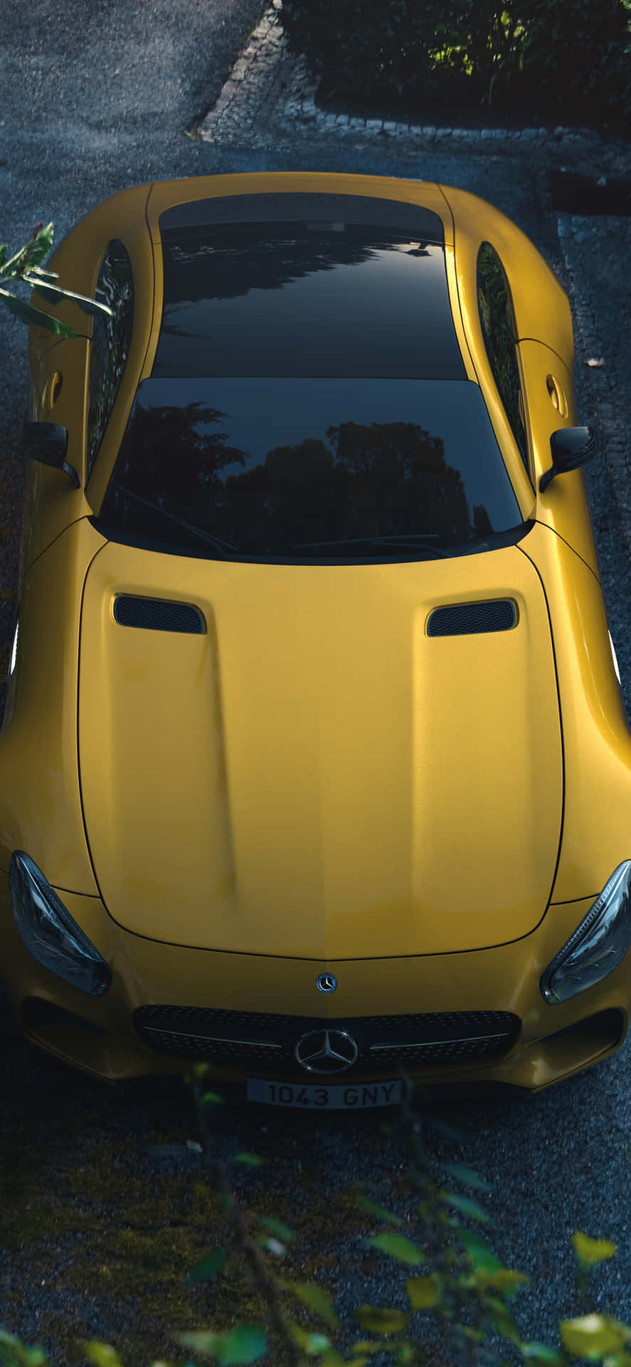 Iphone X Amg Gt-r Background Yellow AMG GT