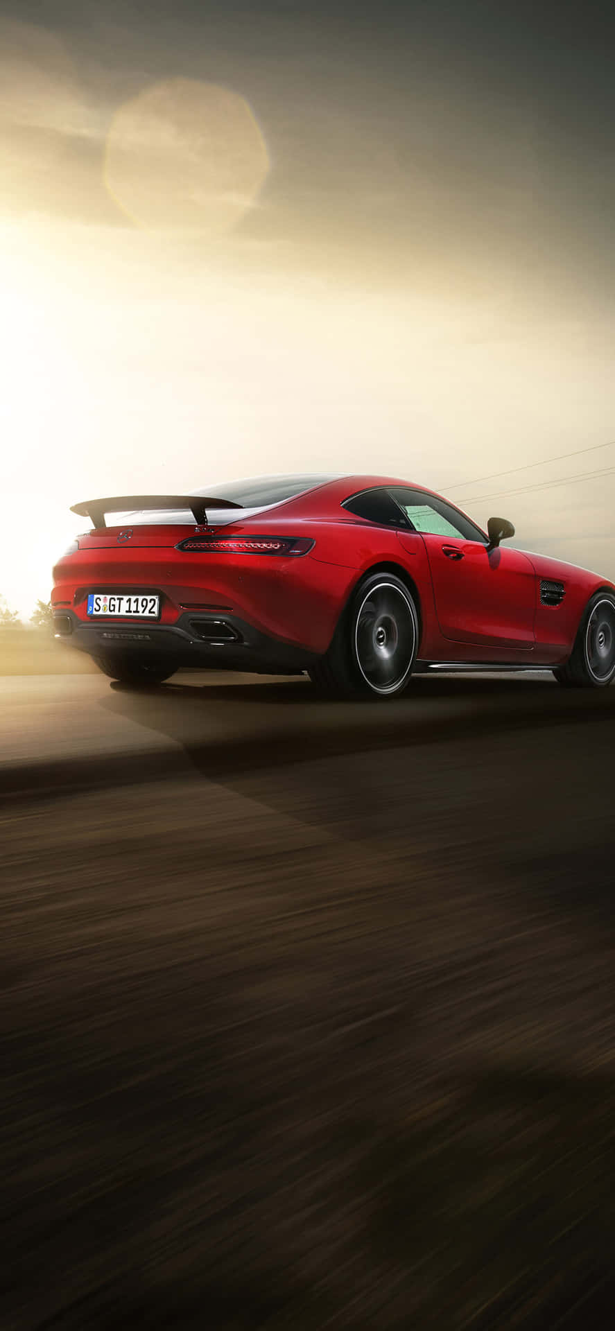 Iphone X Amg Gt-r Background Red Trunk AMG GT