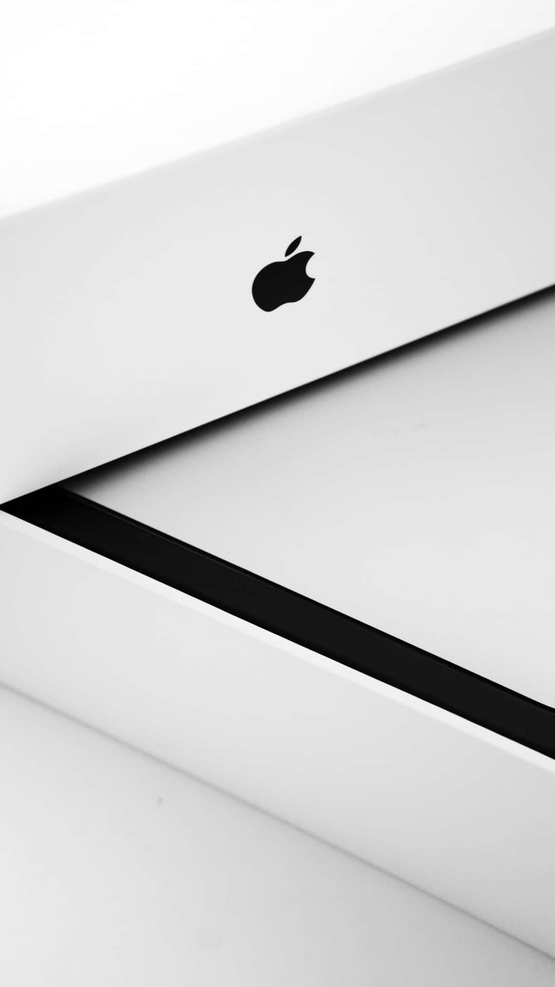 RDet Apple Logo på en iPhone XR Wallpaper