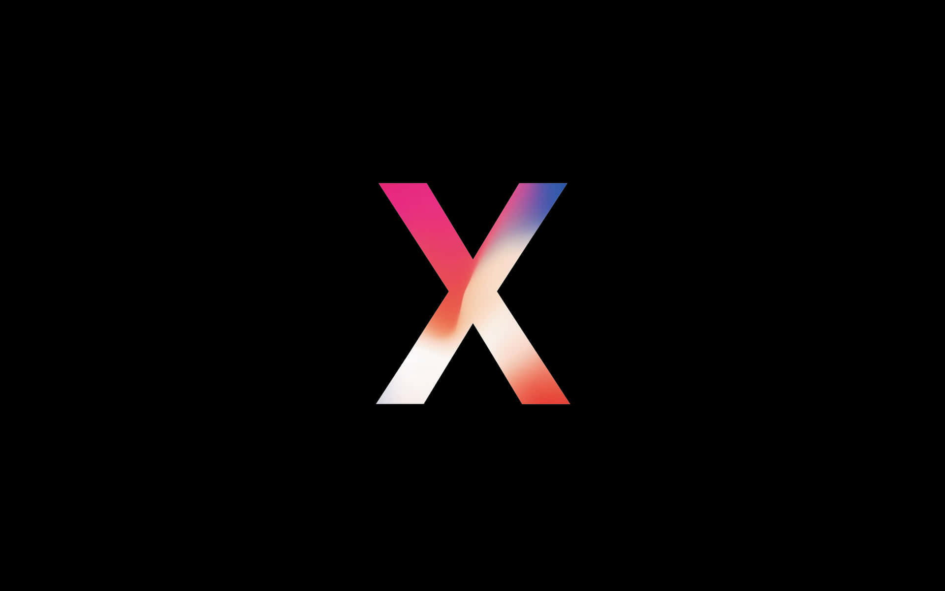 iPhone X med det ikoniske Apple Logo. Wallpaper