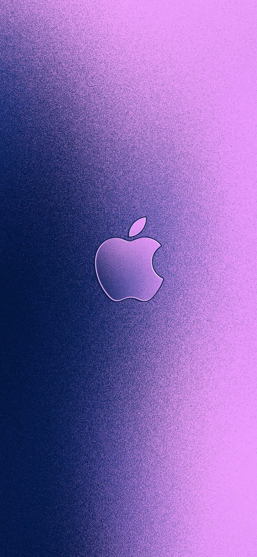 SEt Detaljeret Kig på Apple Logoet på en iPhone XS. Wallpaper