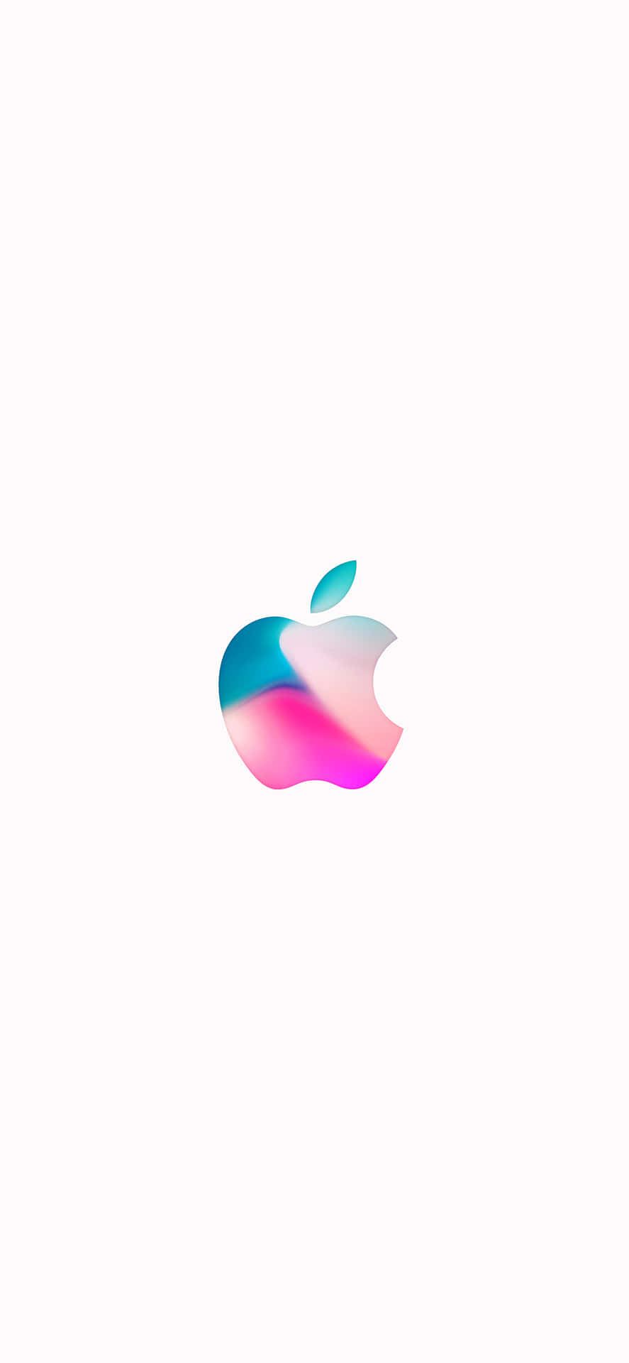 Iphone X Apple Logo Pastel Wallpaper