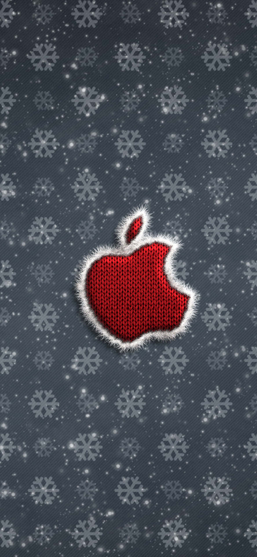 Download Red Iphone X Apple Logo Wallpaper | Wallpapers.com